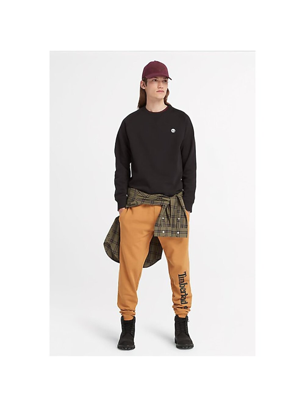 Timberland Men's Essential Logo Sweatshirt Black XL